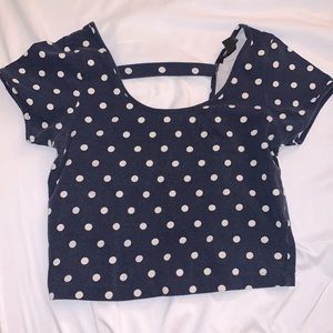 Polka dot crop